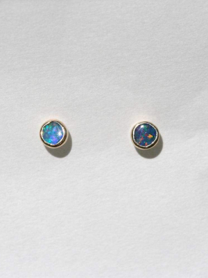 Australian Opal Stud Earrings