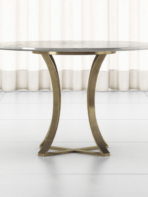 Damen 48" White Marble Top Dining Table