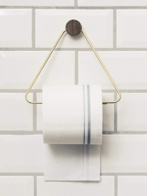 Toilet Paper Holder, Brass