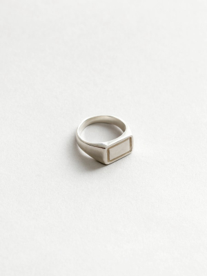 Parker Signet Ring In Silver