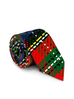 Grandma's Quilt | Red Plaid Christmas Tie