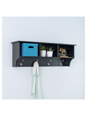 Entryway Cubbie Shelf Black - Prepac