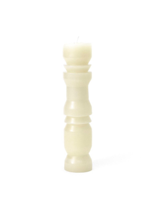 Totem Candle In White