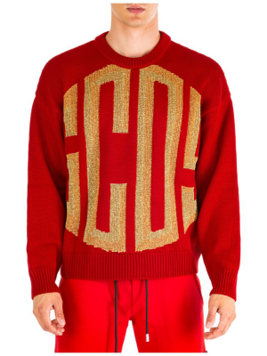 Gcds Ribbed Logo Sweater