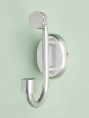 Brushed Geo Towel Hook