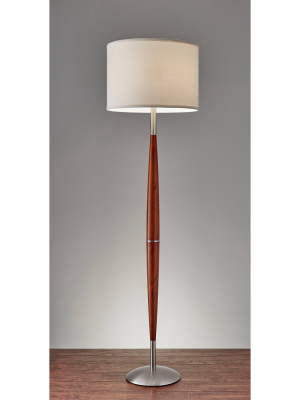 61" Hudson Collection Floor Lamp Brown - Adesso