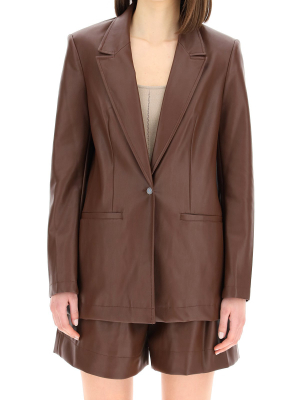 Staud Madden Vegan Leather Blazer