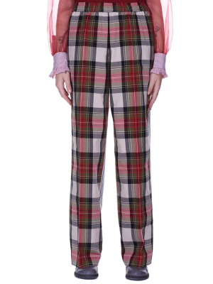 Two-tone Trousers (su1a1502-2-red-check)
