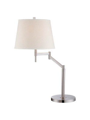 Eveleen 1 Light Table Lamp Polished Steel (includes Cfl Light Bulb) - Lite Source