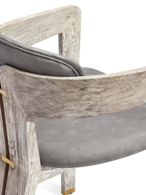 Maryl Dining Chair In Light Grey