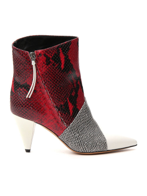 Isabel Marant Contrast Effect Ankle Boots