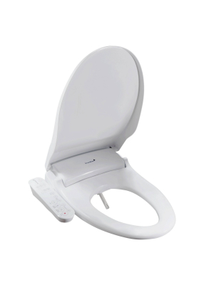 Sb-100c Electric Bidet Toilet Seat For Elongated Toilets White - Smartbidet