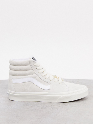 Vans Ua Sk8-hi Suede Sneakers In Marshmallow