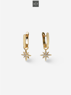 **star Clicker Hoop Earrings