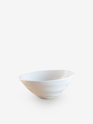 Ripple Small White Bowl By Urban Oasis
