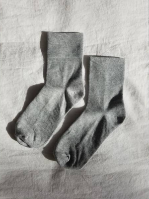 Sneaker Socks In Heather Grey