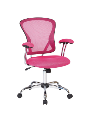 Juliana Task Chair Pink Mesh - Osp Home Furnishings