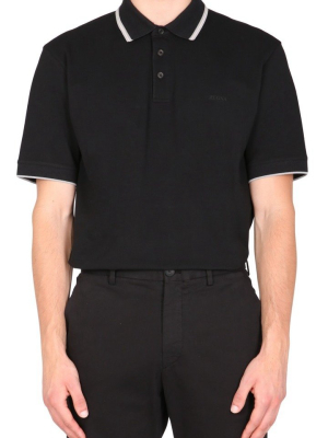 Z Zegna Logo Embroidered Short-sleeved Polo Shirt