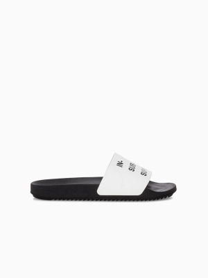 Rick Owens Drkshdw Text Printed Slides