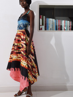 The Jire Printed Embellished Dress