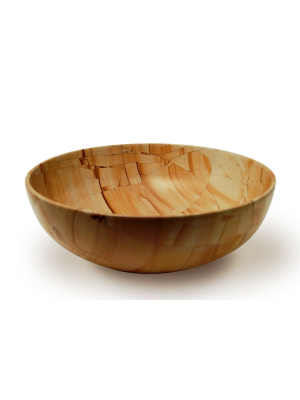 Laurus Collection Teak 12" Stone Bowl