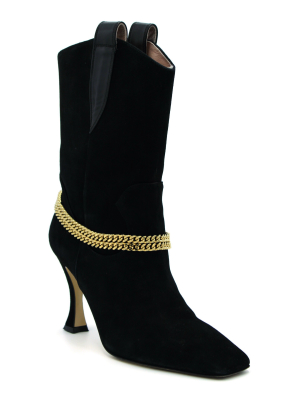 Sophia Chain Suede Boots