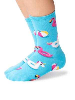 Kid's Pool Floats Crew Socks