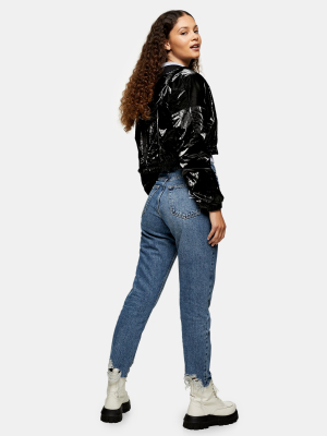 Mid Blue Horoscope Capricorn Mom Tapered Jeans