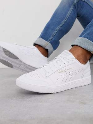 Puma Ralph Sampson Perforated Sneakers In White