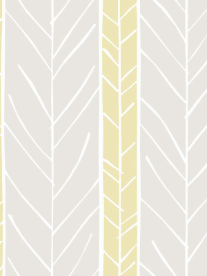 Lottie Stripe Wallpaper In Yellow From The Bluebell Collection By Brewster Home Fashions