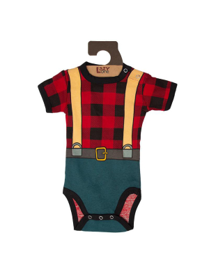 Lazyone Lumberjack Infant Onesie