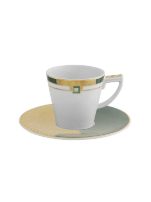 Vista Alegre Emerald Espresso Cup & Saucer