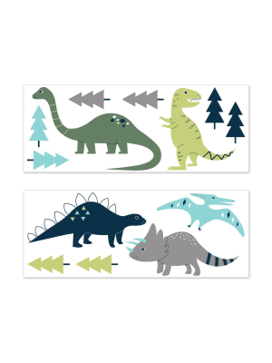 Mod Dinosaur Large Wall Decal Stickers - Sweet Jojo Designs