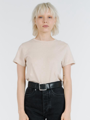 Hemp Slim Tee - Nude