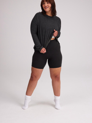 Black R&r Lounge Bike Short