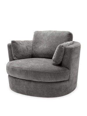 Eichholtz Clarissa Swivel Chair - Gray