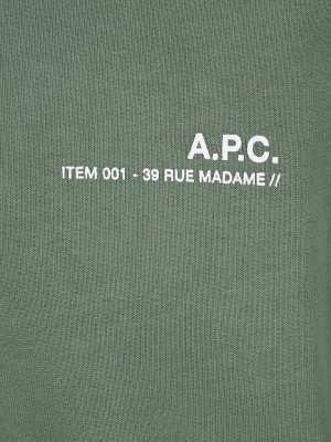 A.p.c. Logo Print Drawstring Hoodie