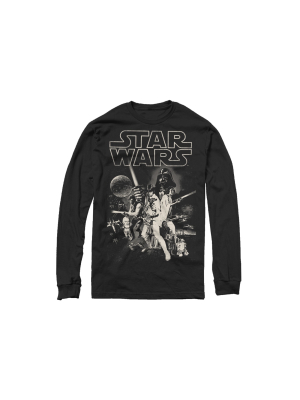 Men's Star Wars Classic Poster Long Sleeve Shirt