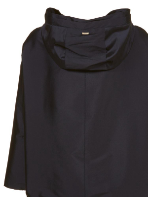 Herno Hooded Cropped Sleeves Jacket