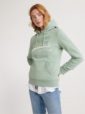 Vintage Logo Premium Embroidered Hoodie