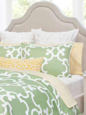 Green Noe Duvet Cover