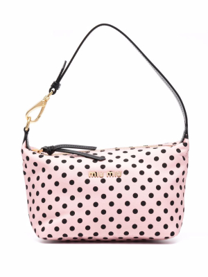 Miu Miu Spirit Printed Faille Mini Shoulder Bag