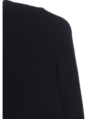 Jil Sander Asymmetric Rib Knit Jumper