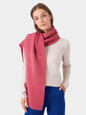 Merino Wool Scarf - Burned Yellow