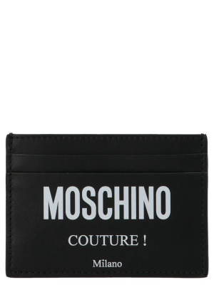 Moschino Couture Logo Print Cardholder