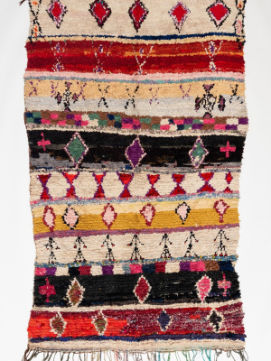 Soukie Modern Vintage Moroccan Ruby Rug