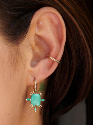 Juno Earring Charm With Turquoise