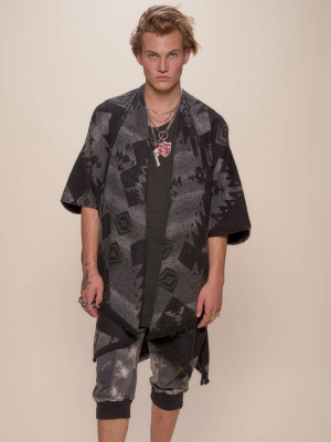 Night Fox Fabric Poncho | Men's