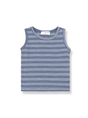 1+ In The Family Risto Tank - Indigo/white