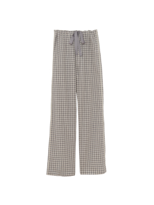 Ally Pajama Pant Fog Gingham